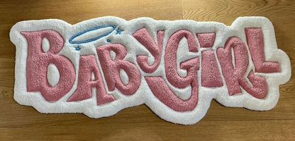 Baby Girl Signature Rug | Hand Tufted Wool Rug by Rug Cult