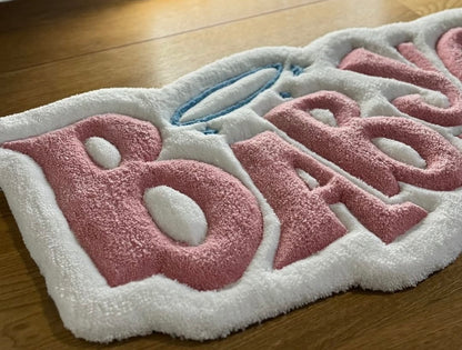 Baby Girl Signature Rug | Hand Tufted Wool Rug by Rug Cult