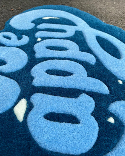 Be Happy Floor Rug | Hand Tufted Wool Rug by Rug Cult
