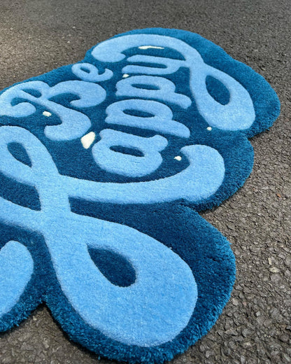 Be Happy Floor Rug | Hand Tufted Wool Rug by Rug Cult