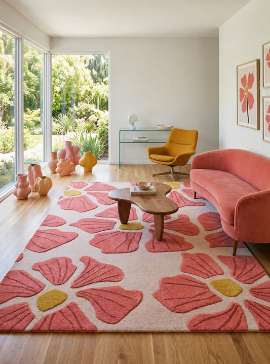 Blossom Canvas Hand Tufted Rug | Hand Tufted Wool Rug by Rug Cult