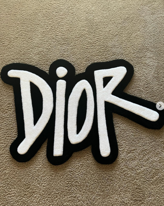 DIOR Signature Script Rug | Hand Tufted Wool Rug by Rug Cult