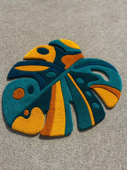 Monstera Pop Floor Rug