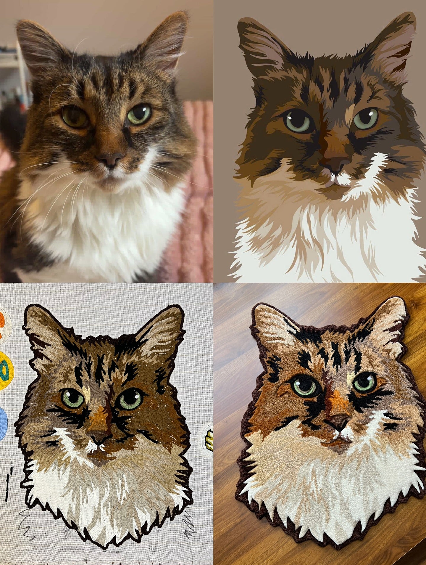 Whisker Cat Floor Rug