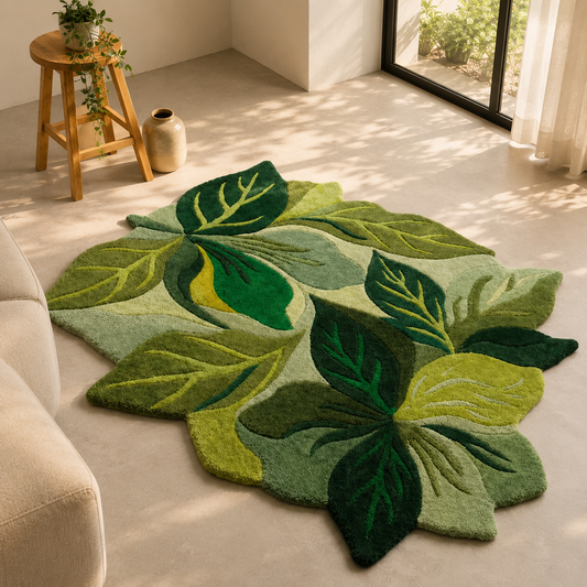 Forest Touch Art Hand Tufted Rug | Hand Tufted Wool Rug by Rug Cult