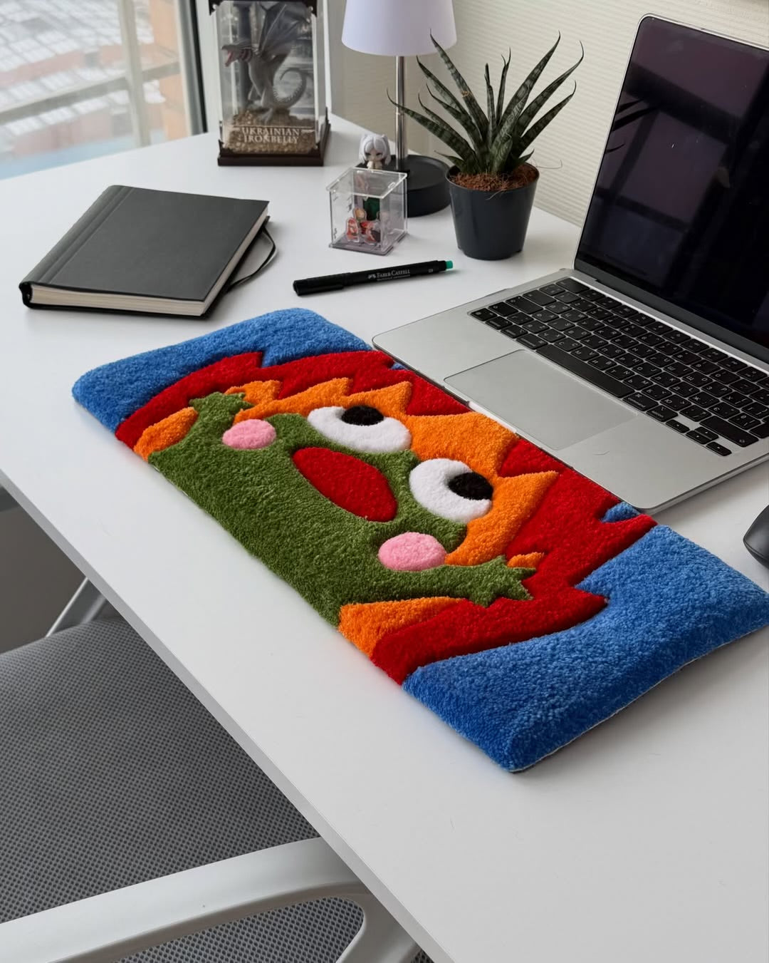 Frog Keyboard Rug | Hand Tufted Wool Rug by Rug Cult