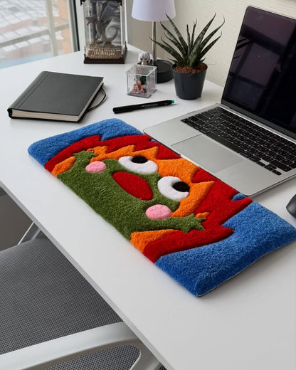 Frog Keyboard Rug | Hand Tufted Wool Rug by Rug Cult