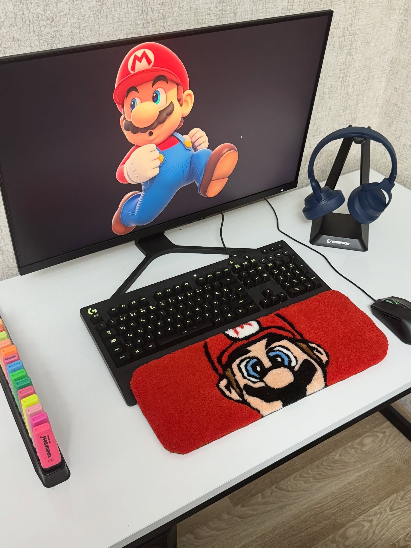 Retro Hero Keyboard Rug
