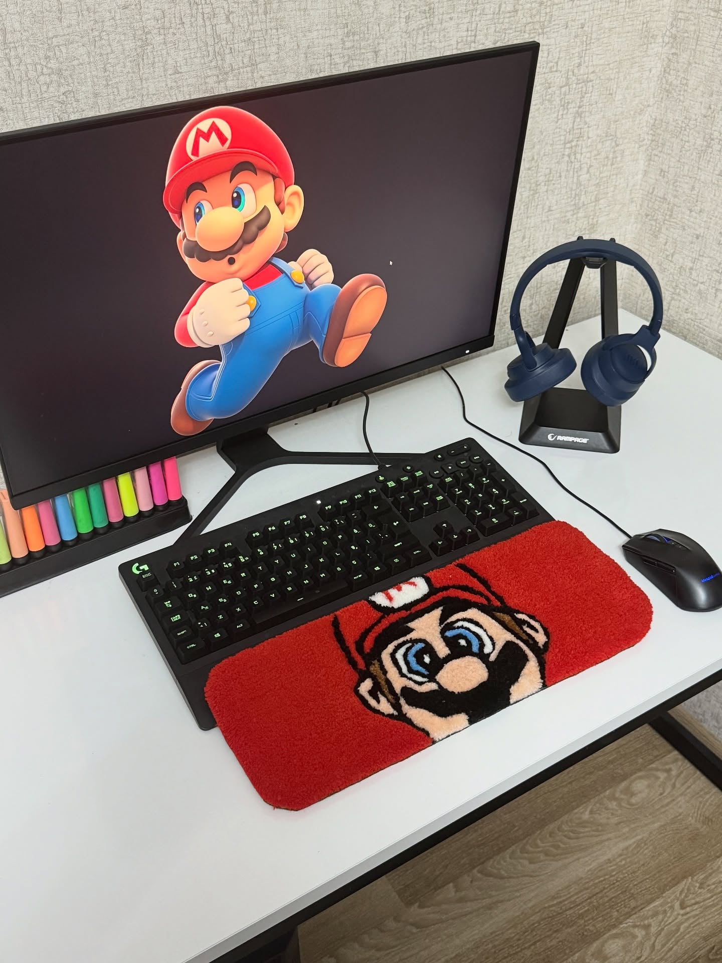 Retro Hero Keyboard Rug