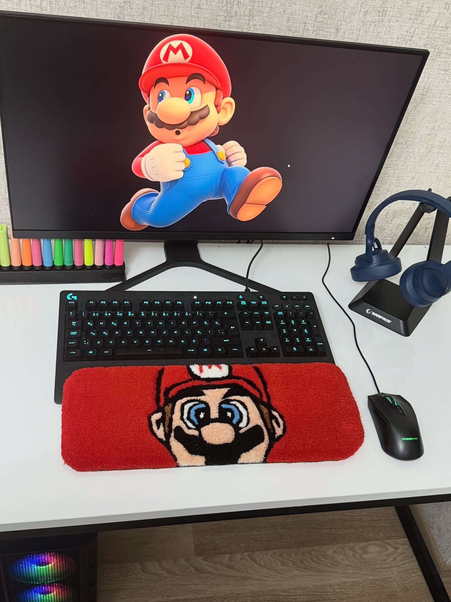 Retro Hero Keyboard Rug