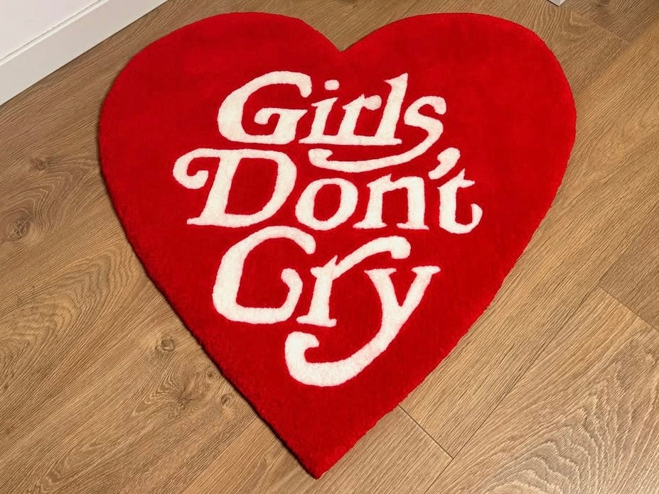 Girls Don't Cry Handmade Rug | Hand Tufted Wool Rug by Rug Cult
