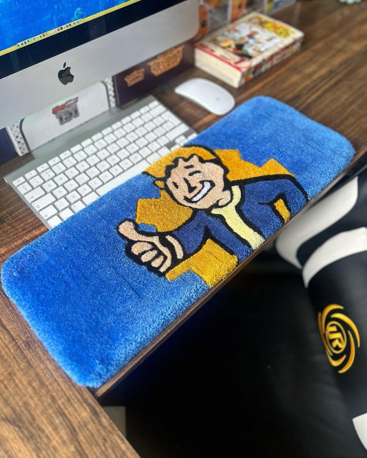 Good Luck Gamer Keyboard Rug | Hand Tufted Wool Rug by Rug Cult