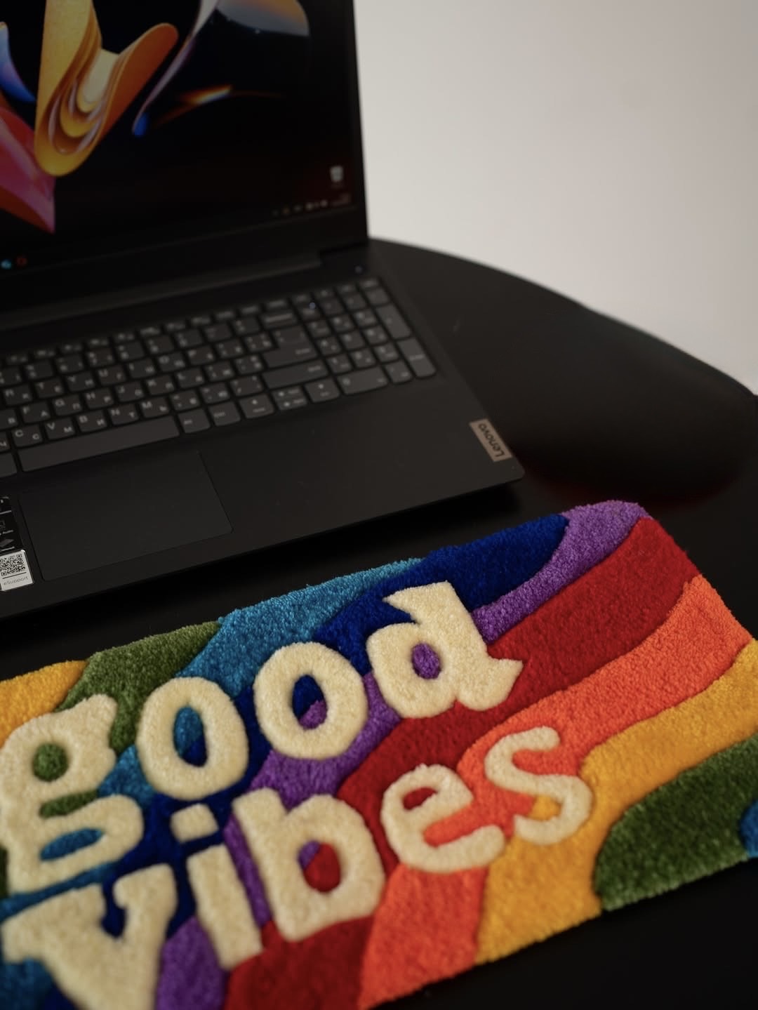 Good Vibes Keyboard Rug | Hand Tufted Wool Rug by Rug Cult