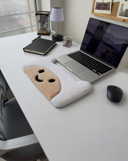 Happy Desk Keyboard Rug | Hand Tufted Wool Rug by Rug Cult