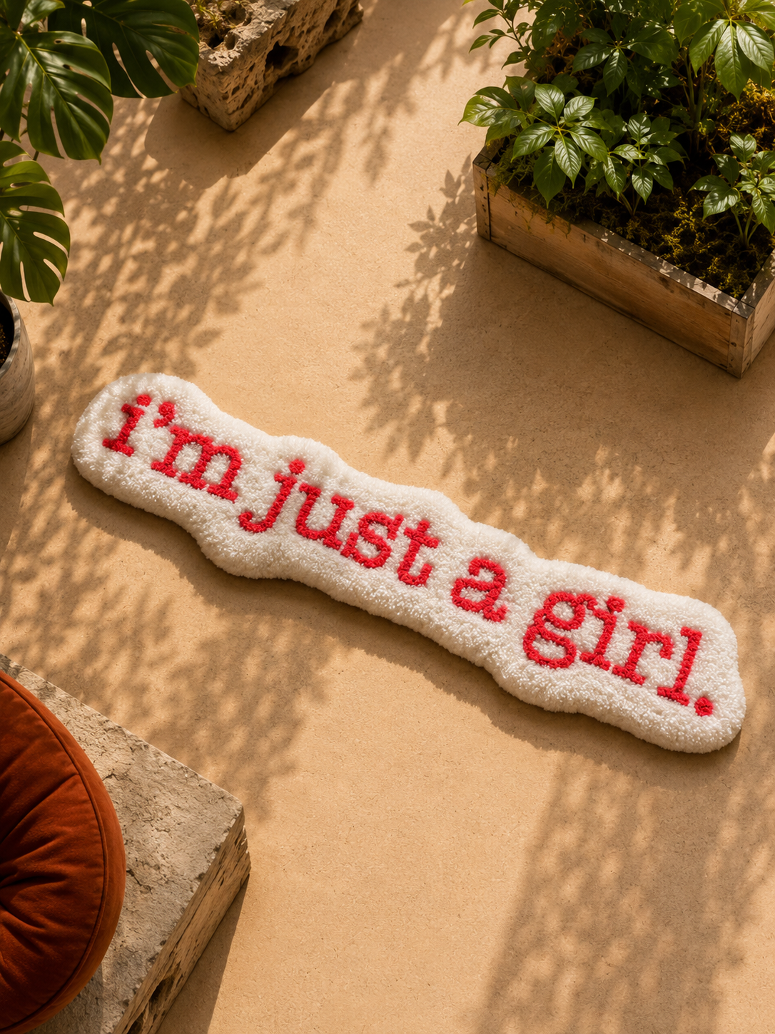 I’m Just a Girl Aesthetic Rug | Hand Tufted Wool Rug by Rug Cult