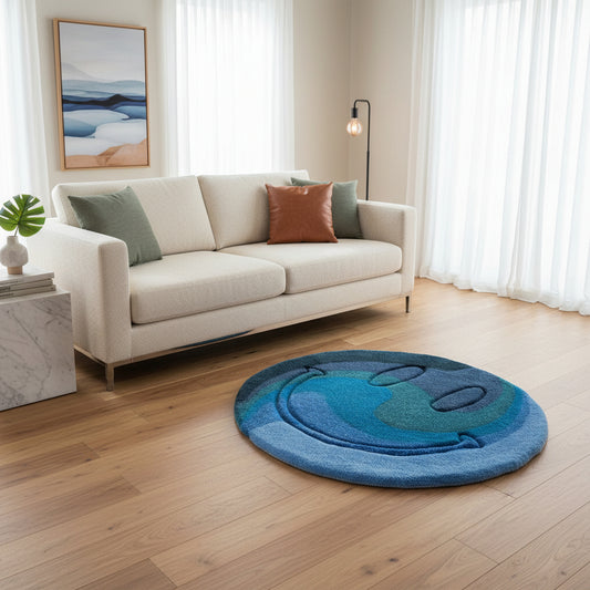 3D Trippy Woolen Carpet