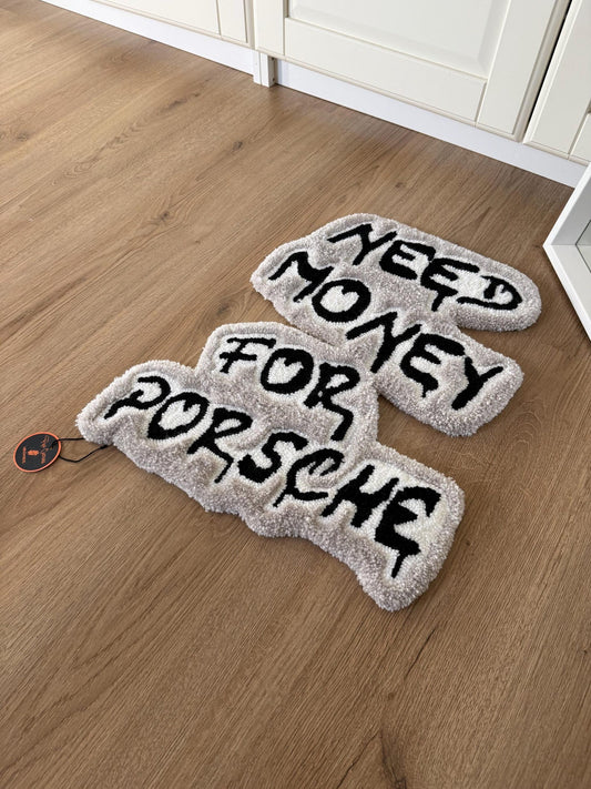 Money for Porsche Tufted Rug