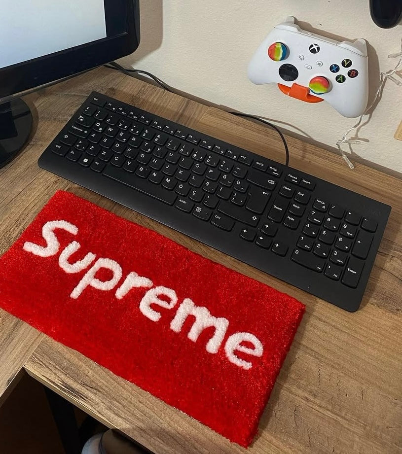 Red Flex Keyboard Rug.