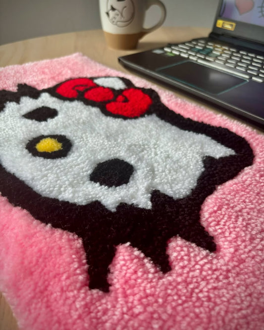 Cozy Cat Pink Keyboard Rug