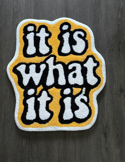 It Is What It Is Floor Rug | Hand Tufted Wool Rug by Rug Cult