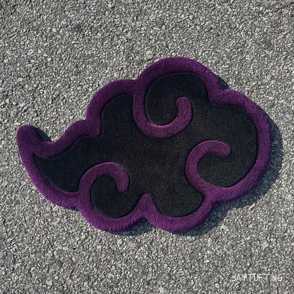 Purple Wave Floor Rug