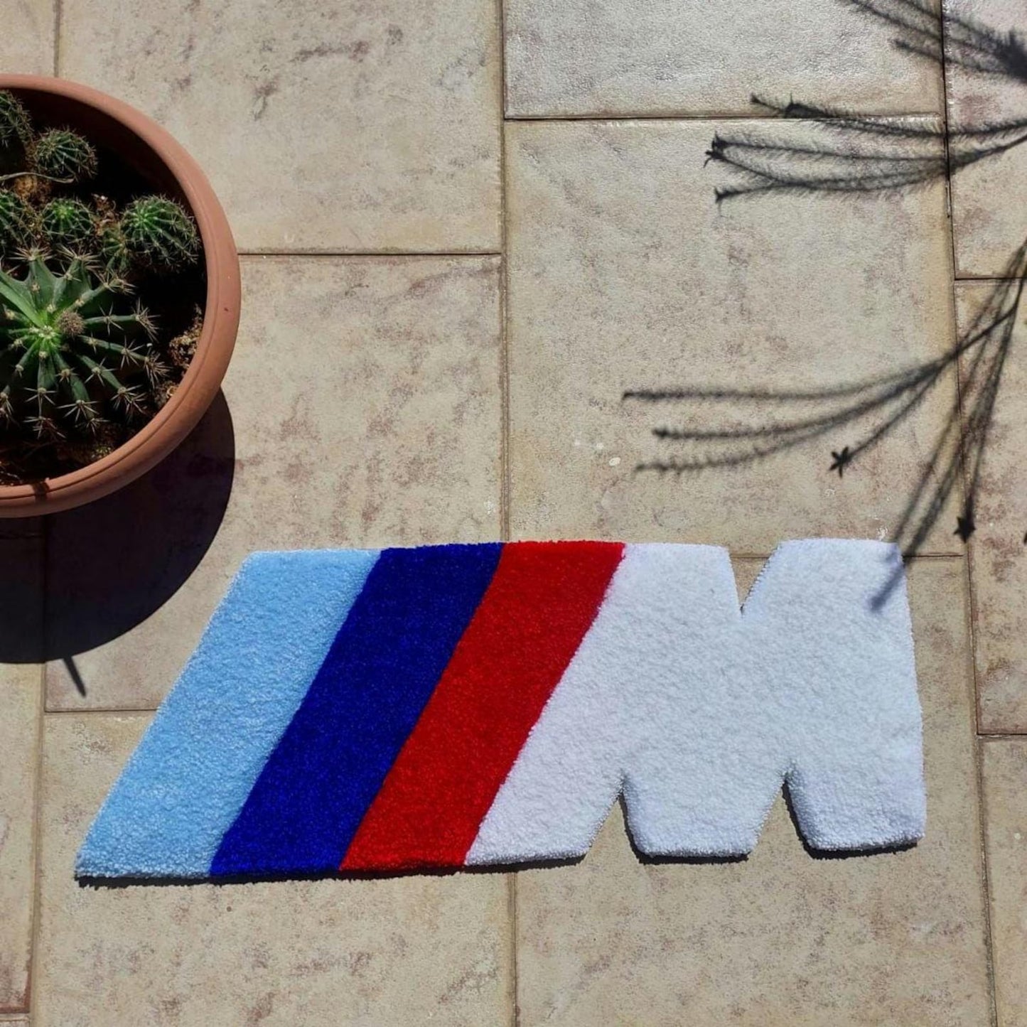 Motorsport M Stripe Rug | Hand Tufted Wool Rug by Rug Cult