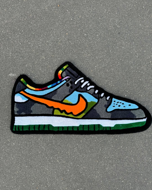 N!ke Sneaker Shoes Rug | Hand Tufted Wool Rug by Rug Cult