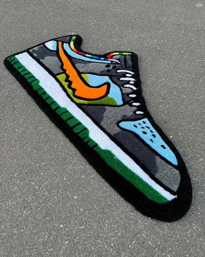 N!ke Sneaker Shoes Rug | Hand Tufted Wool Rug by Rug Cult