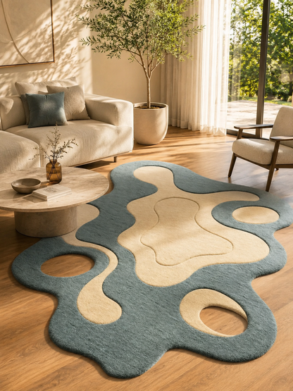 Organic Flow Luxe Hand Tufted Rug | Hand Tufted Wool Rug by Rug Cult