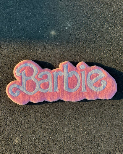Pink Pop Barbie Rug | Hand Tufted Wool Rug by Rug Cult