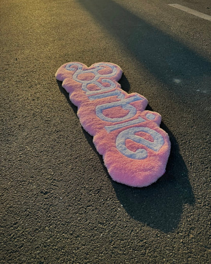 Pink Pop Barbie Rug | Hand Tufted Wool Rug by Rug Cult