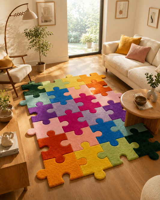 PlayPatch Puzzle Hand Tufted Rug | Hand Tufted Wool Rug by Rug Cult