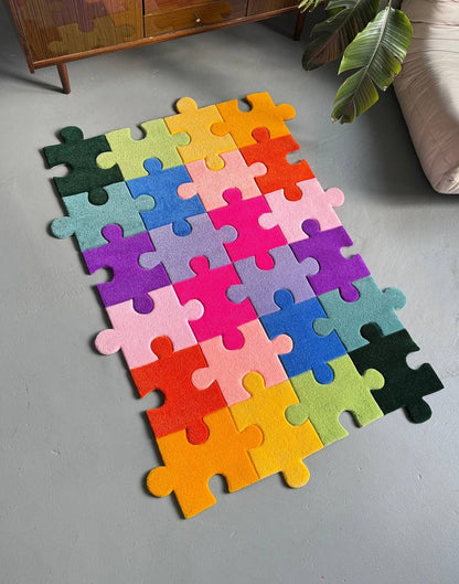 PlayPatch Puzzle Hand Tufted Rug | Hand Tufted Wool Rug by Rug Cult
