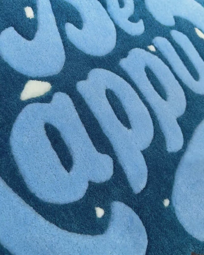 Be Happy Floor Rug | Hand Tufted Wool Rug by Rug Cult