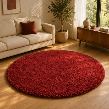 Rouge Aura Hand Tufted Rug | Hand Tufted Wool Rug by Rug Cult
