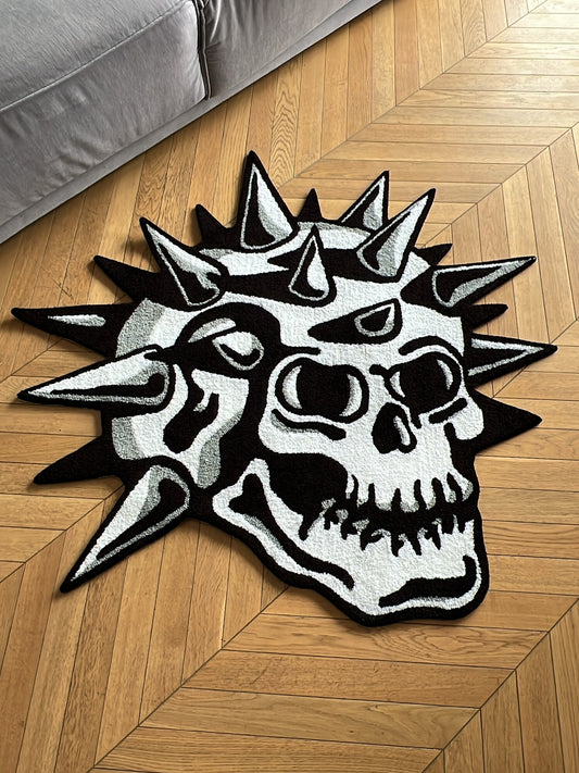 Punk Skull Floor Rug