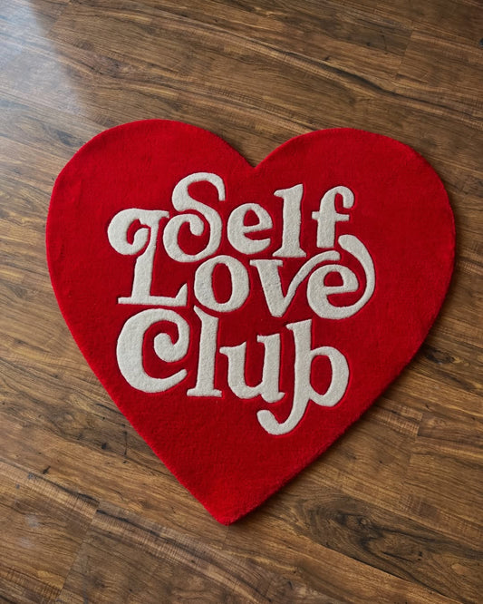 Self Love Club Handmade Rug | Hand Tufted Wool Rug by Rug Cult