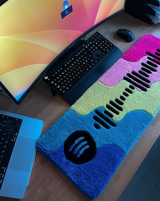 Soundwave Keyboard Rug | Hand Tufted Wool Rug by Rug Cult