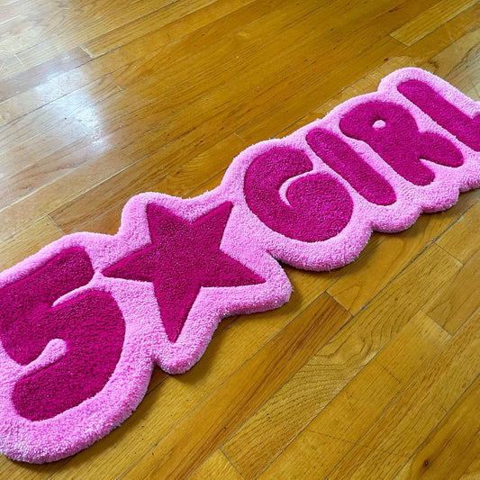 5 Star Girl Floor Rug