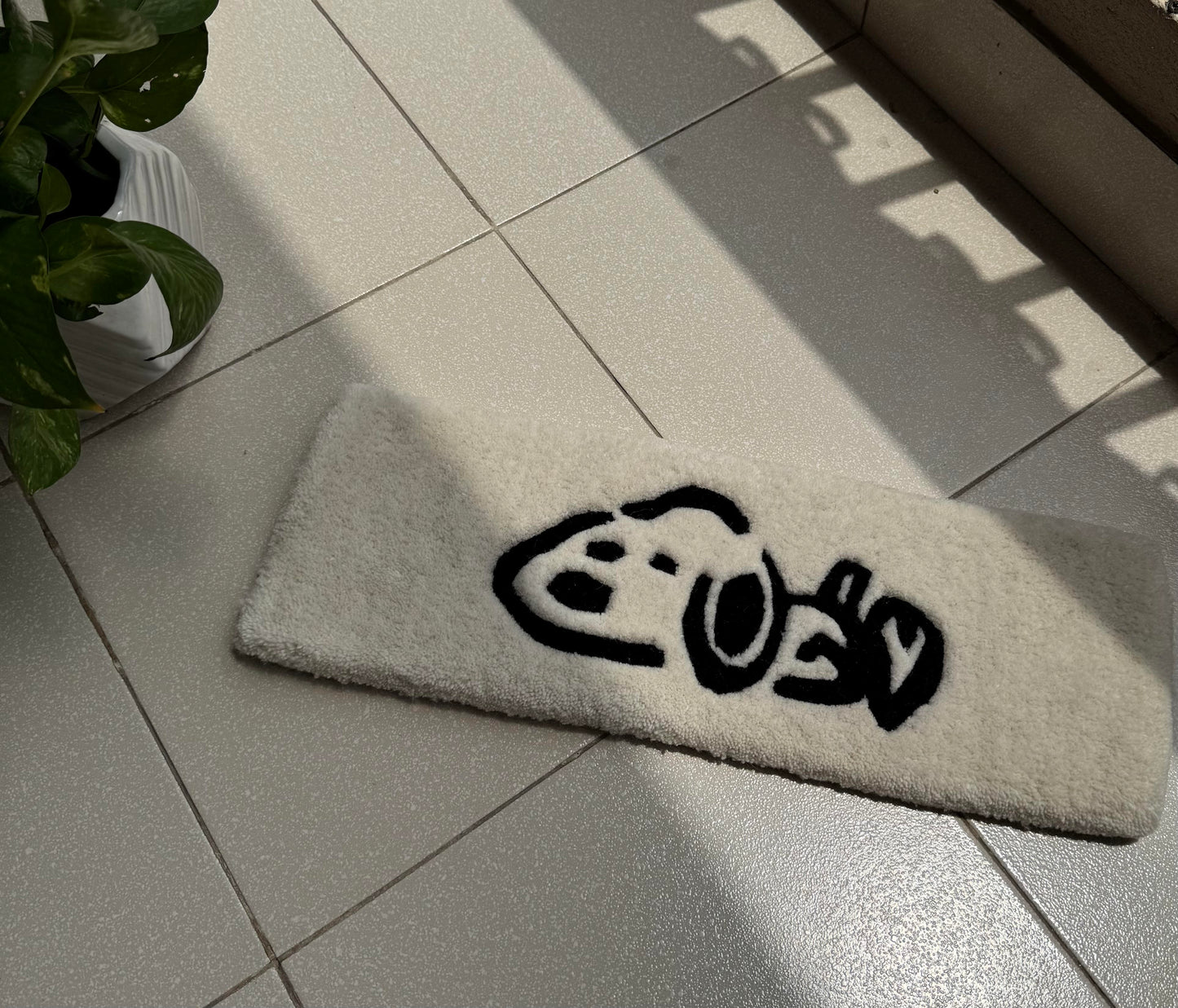 Lazy Snooze Keyboard Rug | Hand Tufted Wool Rug by Rug Cult