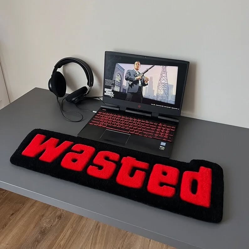 Wasted Keyboard Rug. | Hand Tufted Wool Rug by Rug Cult