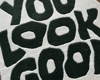 You Look Good Floor Rug | Hand Tufted Wool Rug by Rug Cult